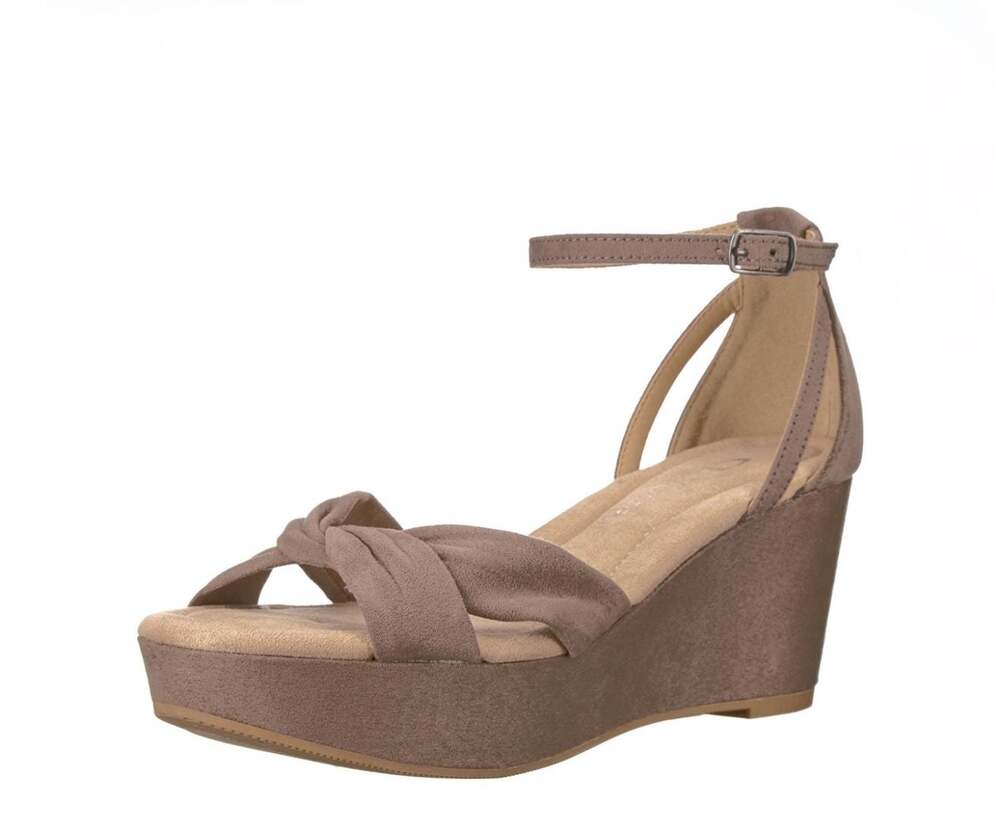 CL by Chinese Laundry Women's Wedge Sandal Dusty Taupe Suede 9 M US